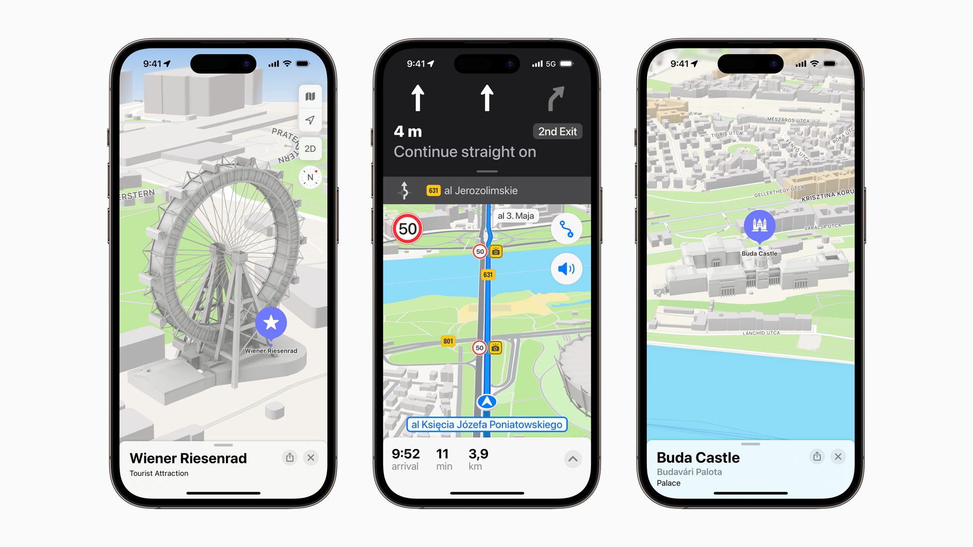 Thiết kế lại Apple Maps mở rộng sang Áo, Croatia, Séc, Hungary, Ba Lan và Slovenia