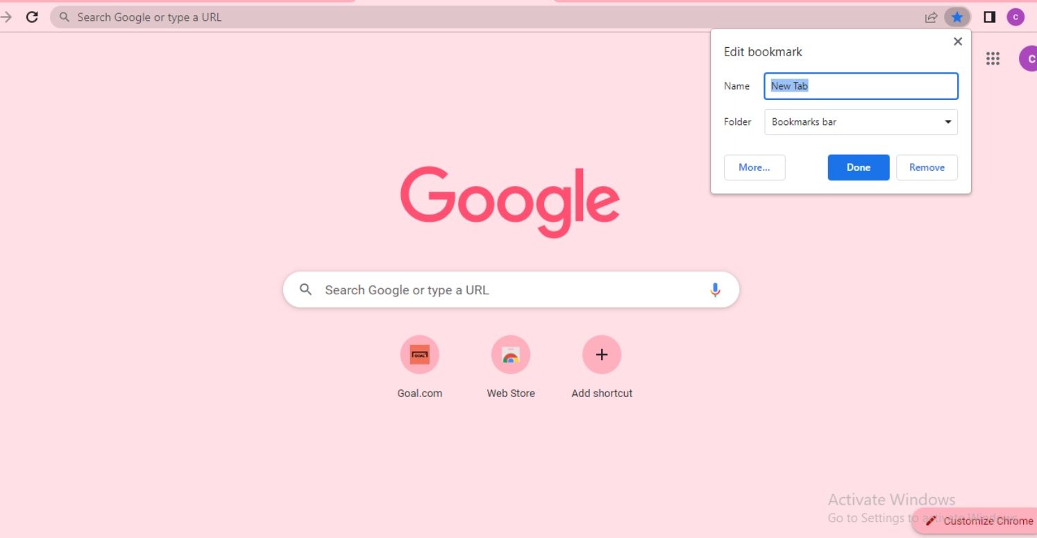 Đánh dấu trang web google