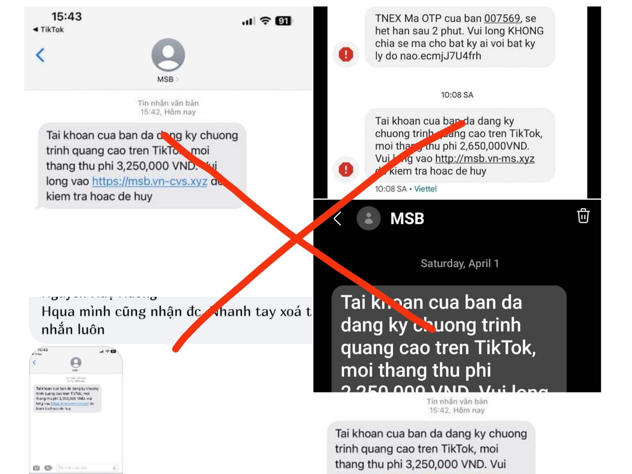 Mạo danh ngân hàng dọa người dùng trả phí quảng cáo - Ảnh 1.