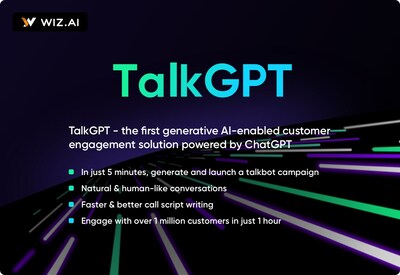 WIZ.AI ra mắt TalkGPT, giải pháp đa kênh tích hợp AI tổng quát đầu tiên của ASEAN giúp tương tác với khách hàng (PRNewsfoto/WIZ.AI)