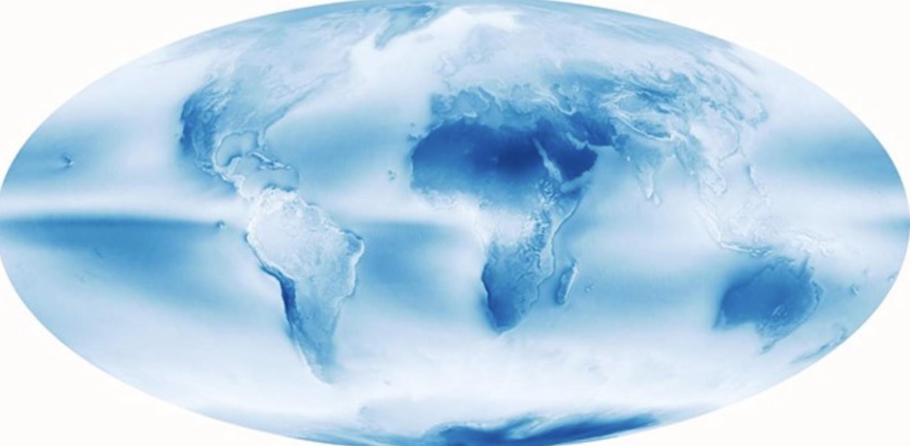 Độ che phủ của mây được phân tích như một phần của nghiên cứu. Nguồn: NASA