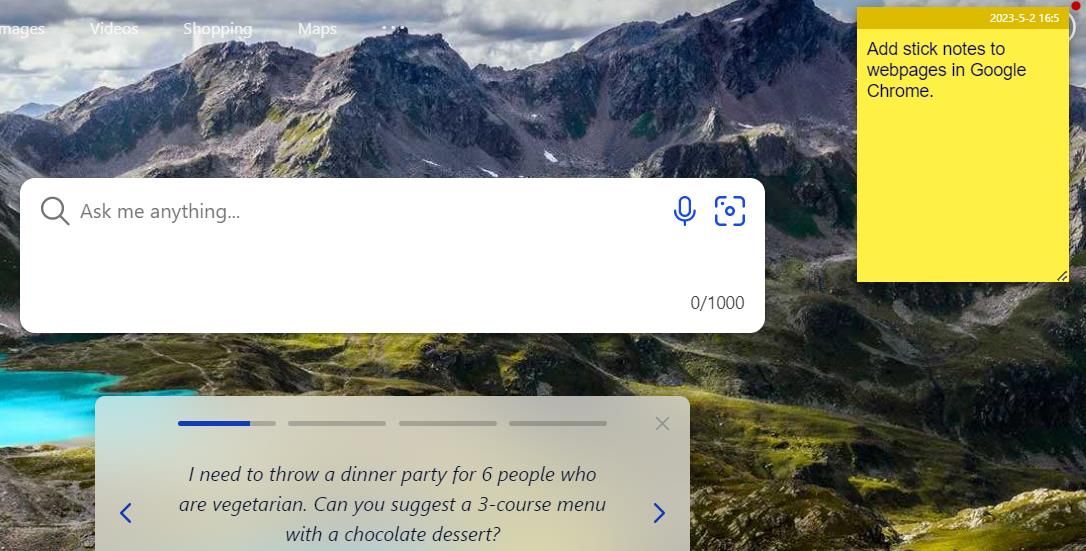 Một ghi chú dính