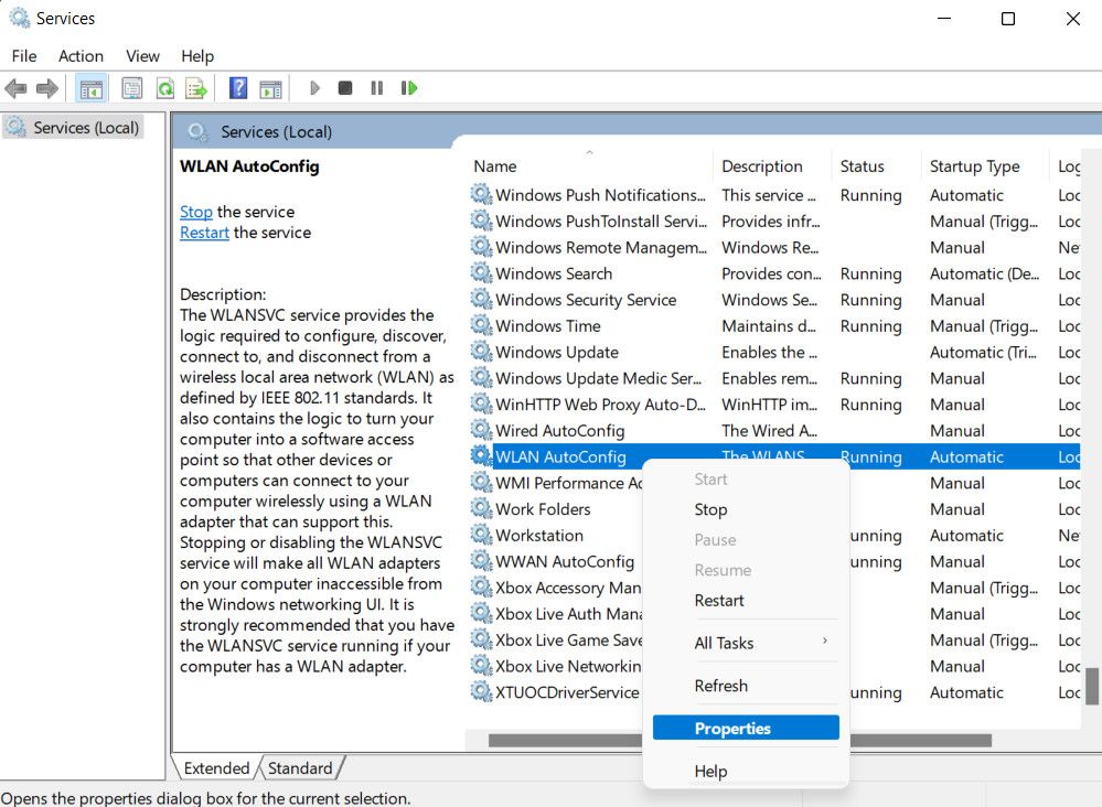 Truy cập dịch vụ WLAN AutoConfig
