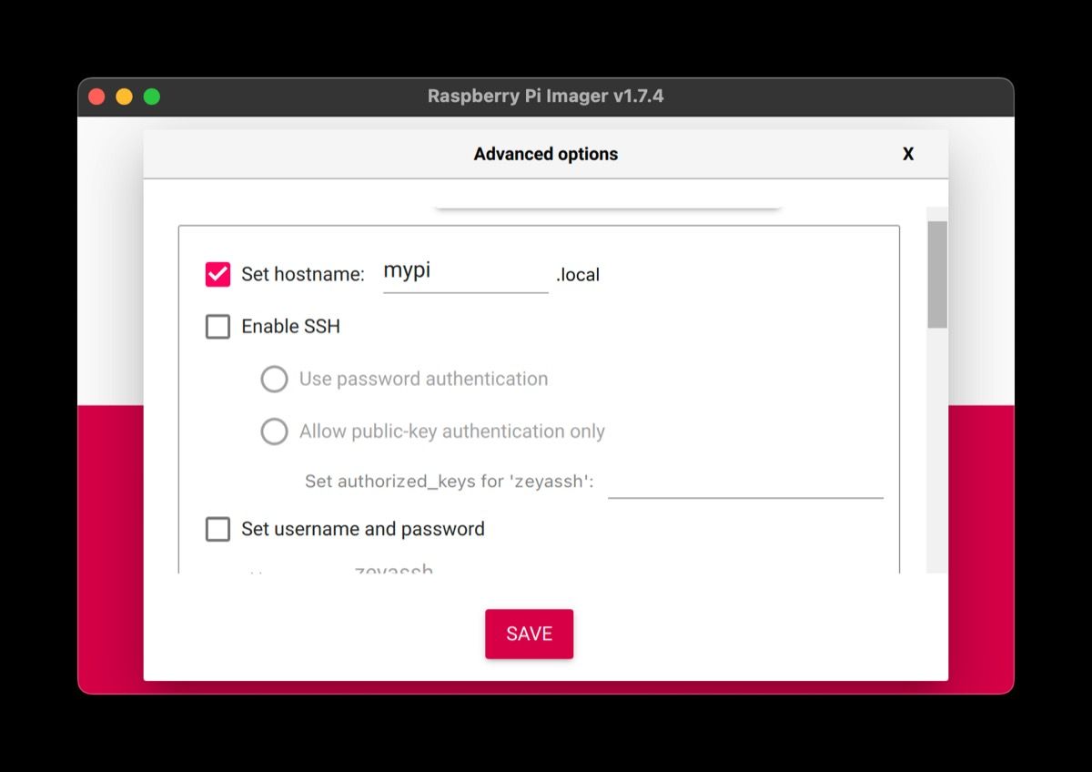 đặt tên máy chủ trong Imager
