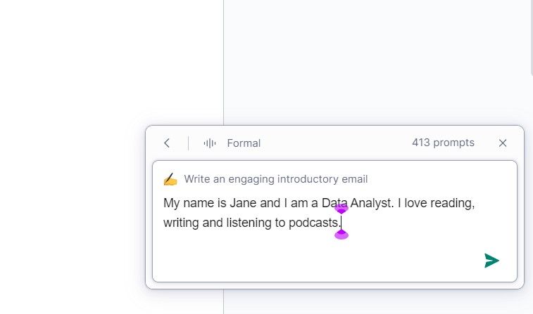 Tương tác với Công cụ AI của GrammarlyGO