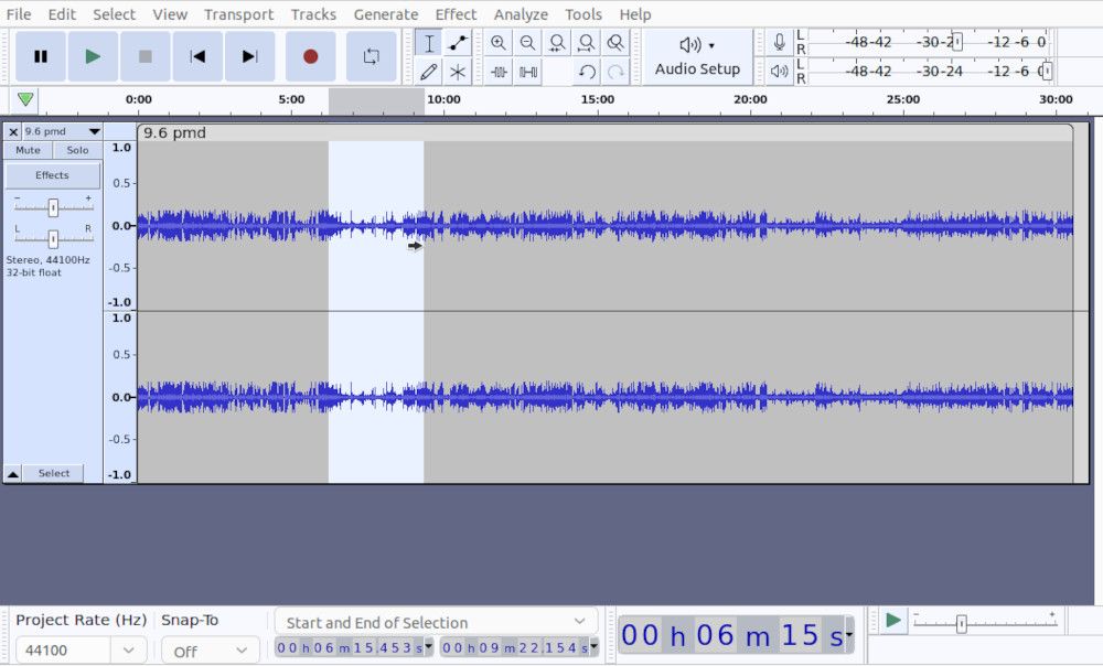 chỉnh sửa file âm thanh trong audacity