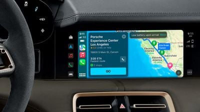 carplay porsche taycan ev bản đồ định tuyến apple