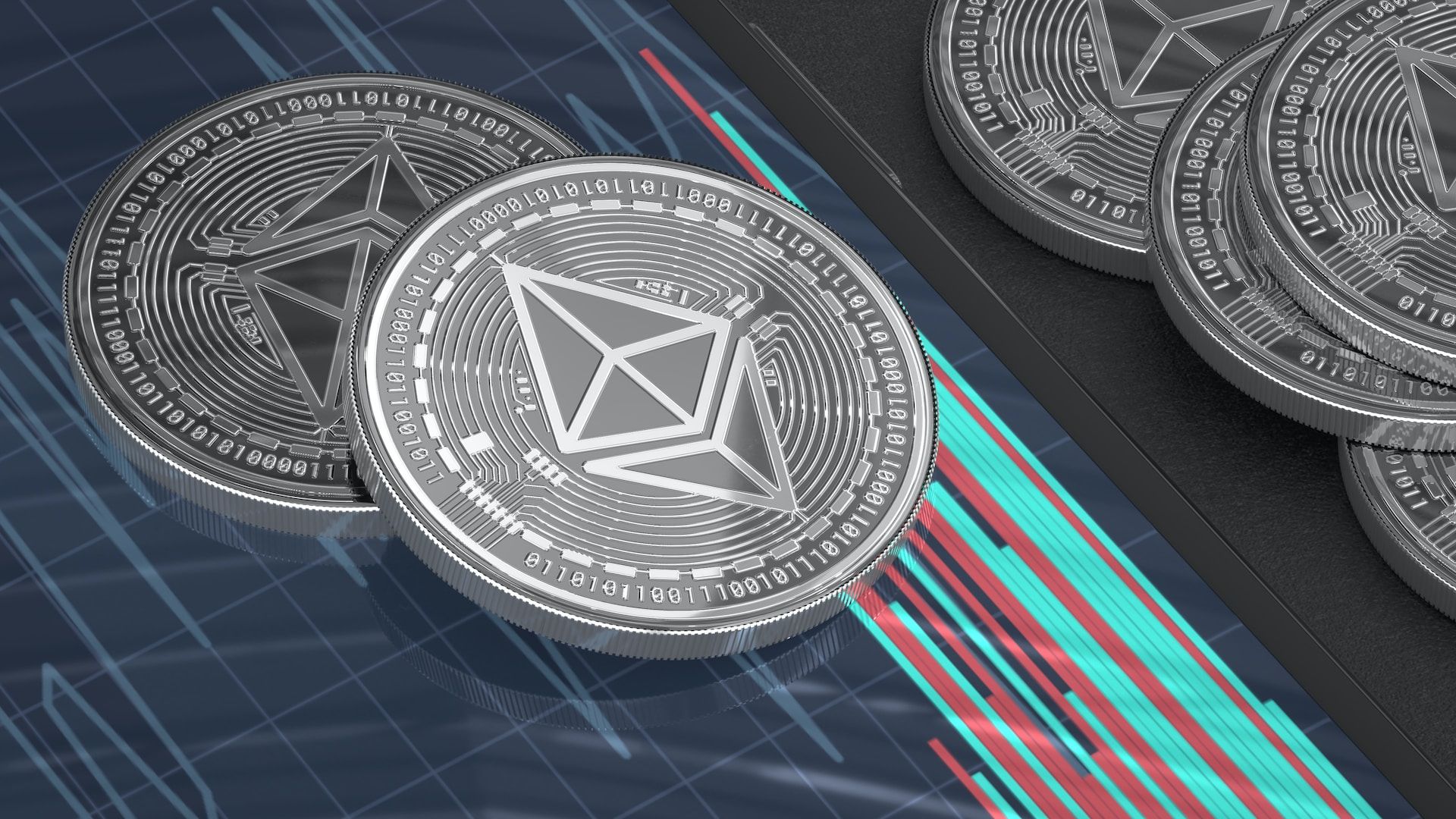 Minh họa kết xuất 3D Ethereum 4K