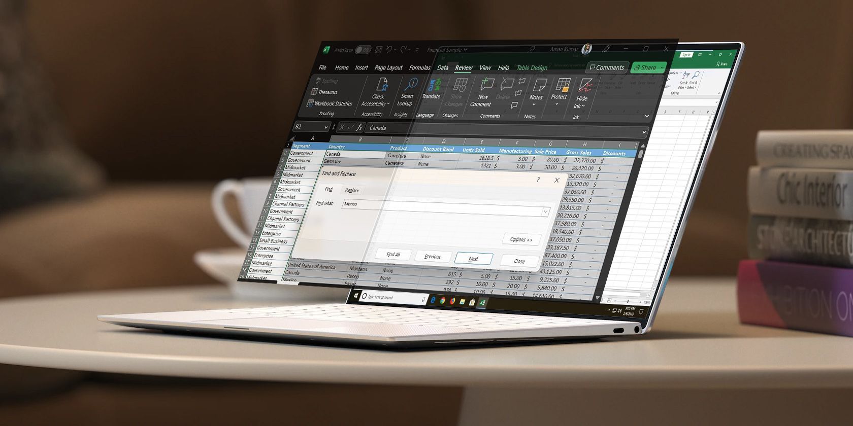 Tính năng tìm kiếm và thay thế không hoạt động trong Microsoft Excel? Hãy thử 4 cách khắc phục này Excel Find and Replace screenshot on a laptop