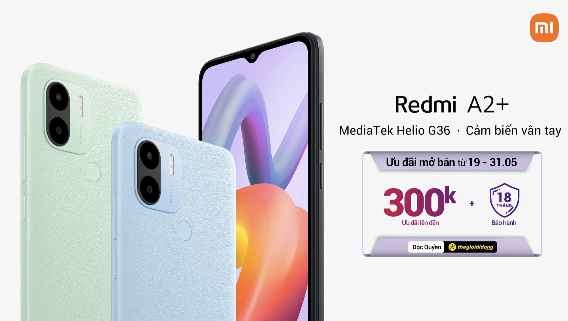 Redmi A2+ chính thức ra mắt tại Việt Nam, giá từ 2,5 triệu đồng