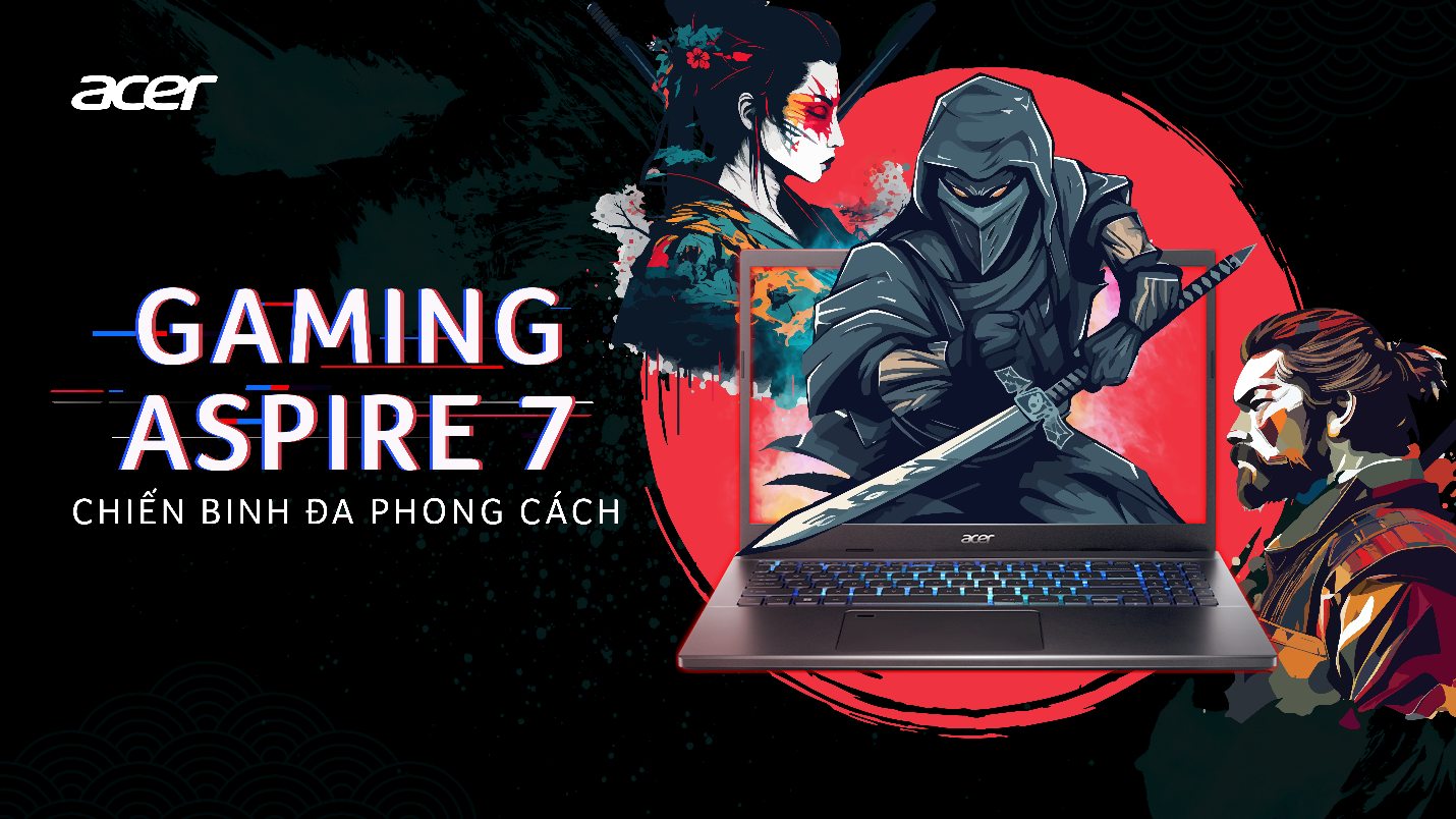 Đánh bại mọi thử thách với Acer Aspire 7 Chiến Binh 2023 