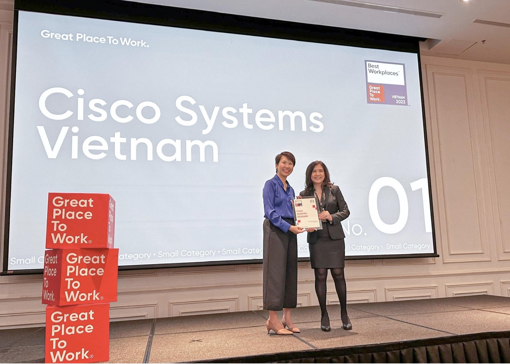 Cisco đứng đầu nơi làm việc tốt nhất Việt Nam 2023