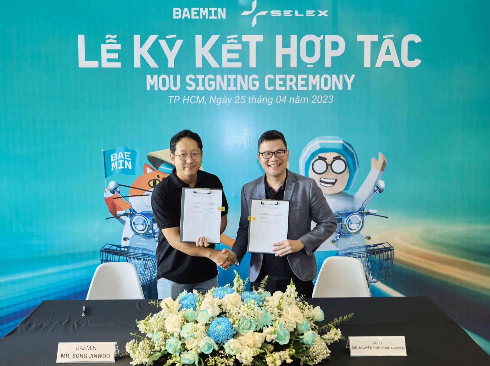 BAEMIN và SELEX MOTORS hợp tác thử nghiệm xe máy điện