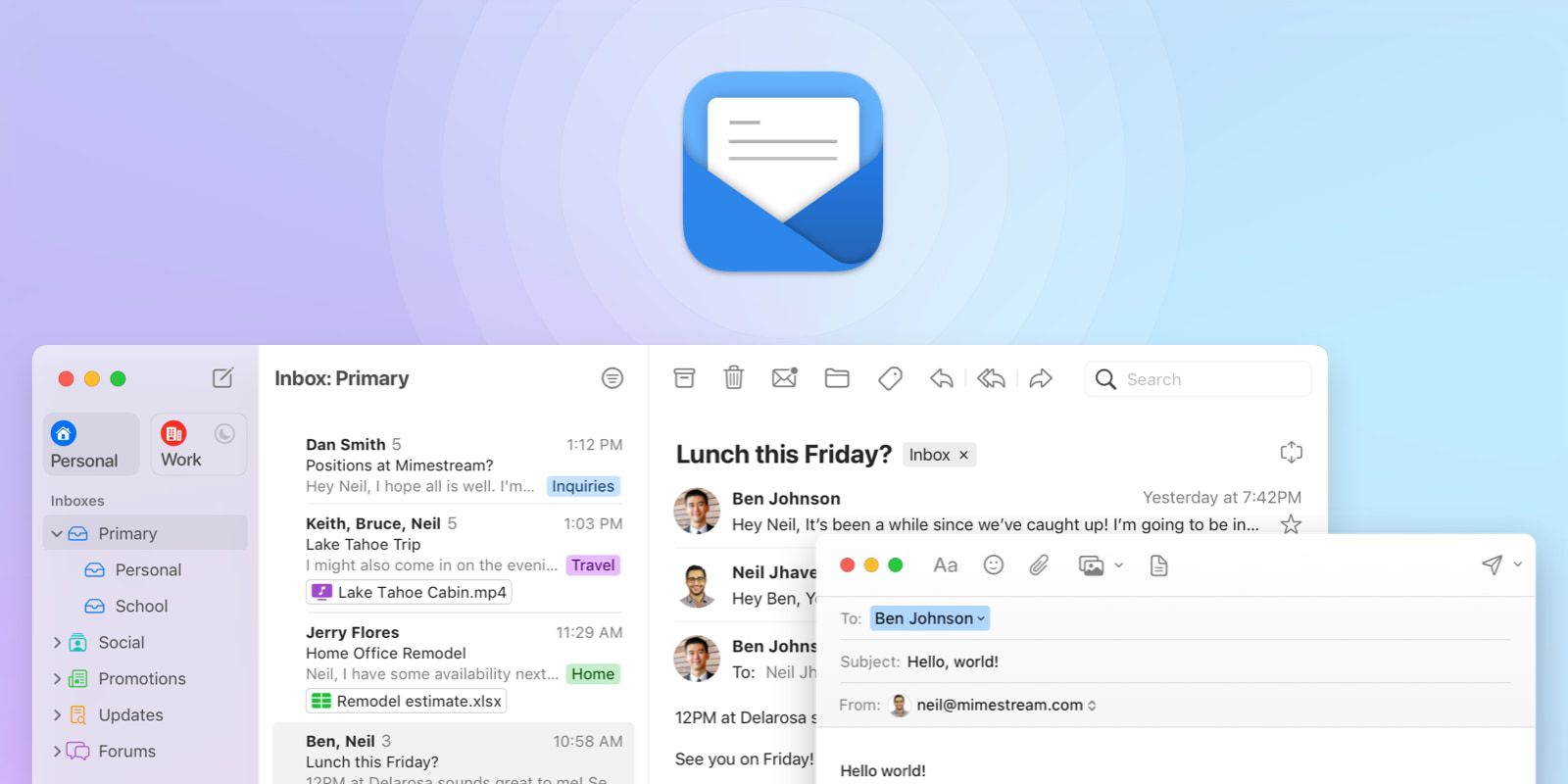 Ứng dụng khách Mimestream Gmail của cựu kỹ sư Apple dành cho Mac được ra mắt chính thức, quyền truy cập Beta miễn phí sẽ kết thúc vào ngày mai Ứng dụng khách Mimestream Gmail của cựu kỹ sư Apple dành cho Mac được ra mắt chính thức, quyền truy cập Beta miễn phí sẽ kết thúc vào ngày mai