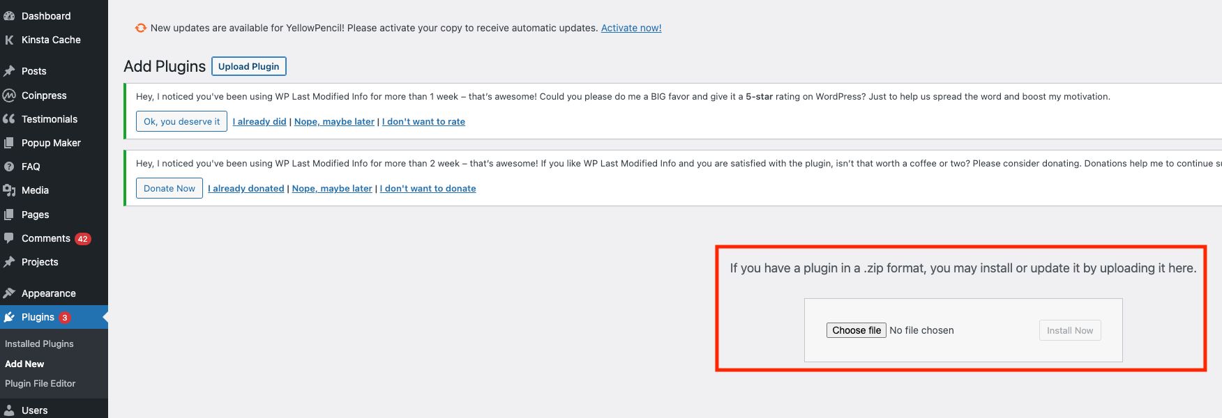 Tải lên plugin WordPress