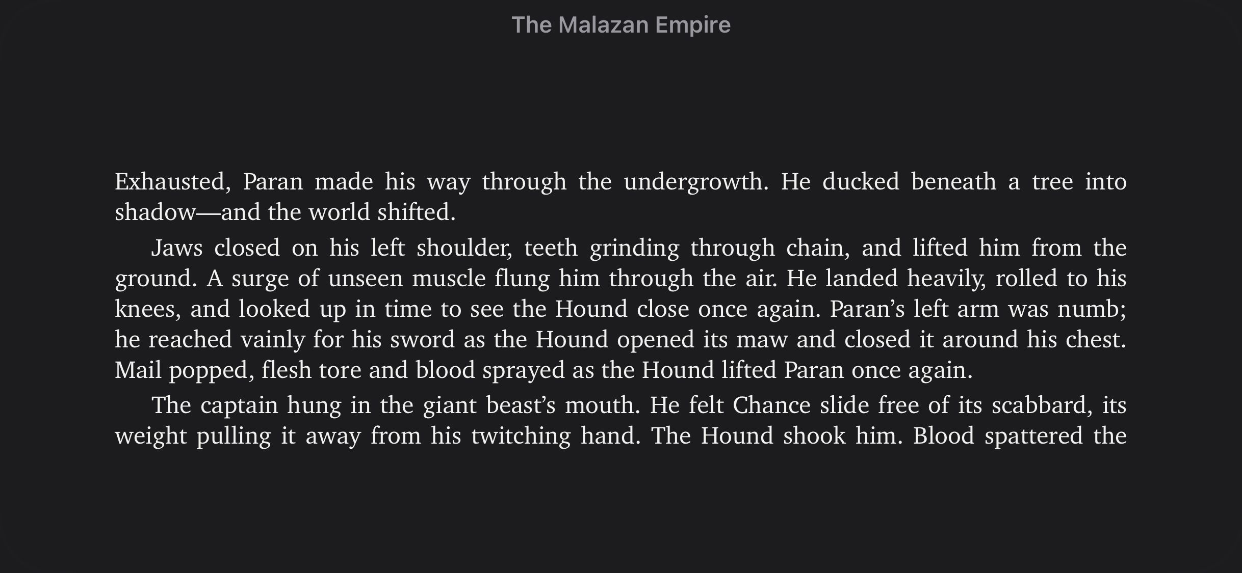 Chế độ nằm ngang trong Apple Books