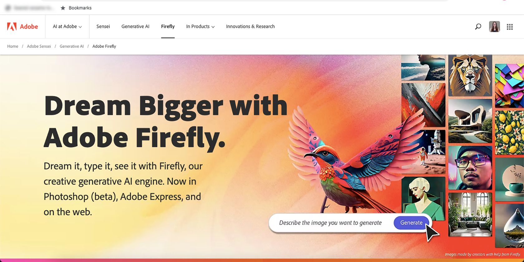 Trang chủ Adobe Firefly AI