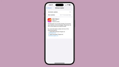 cập nhật ios 17 beta 2
