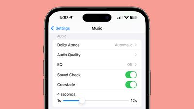 chiều dài crossfade âm nhạc của apple