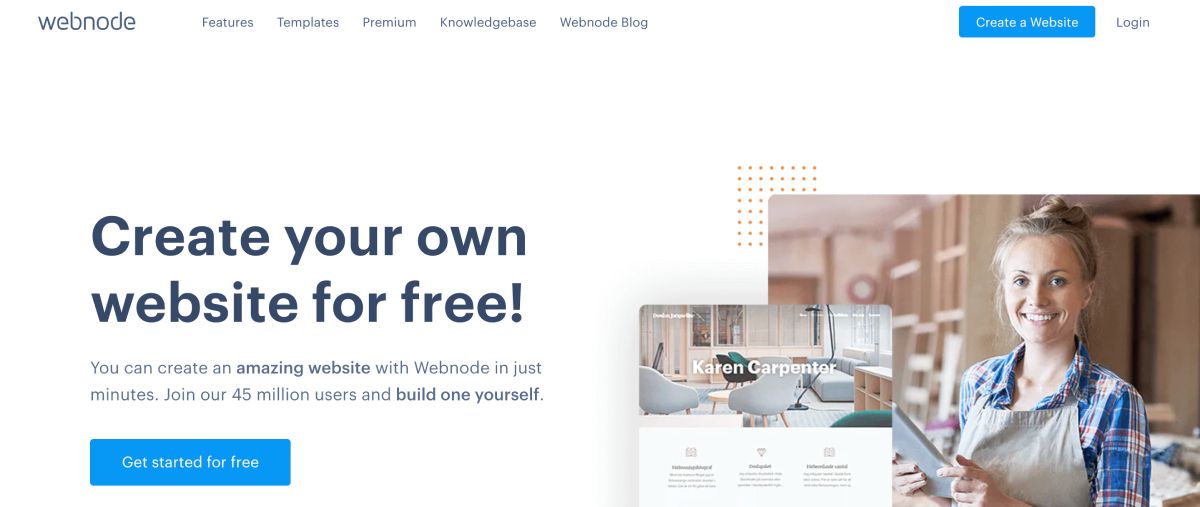 trang chủ webnode