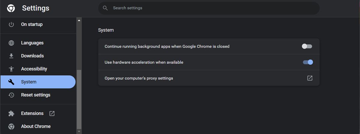 Tắt tăng tốc phần cứng của Google Chrome