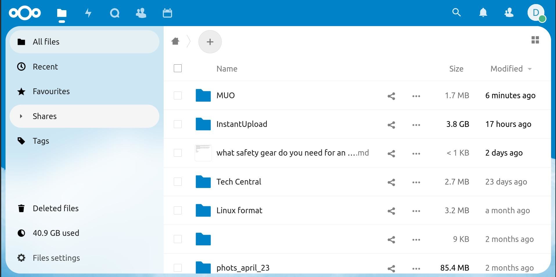 chế độ xem tệp nextcloud trên Raspberry Pi-1