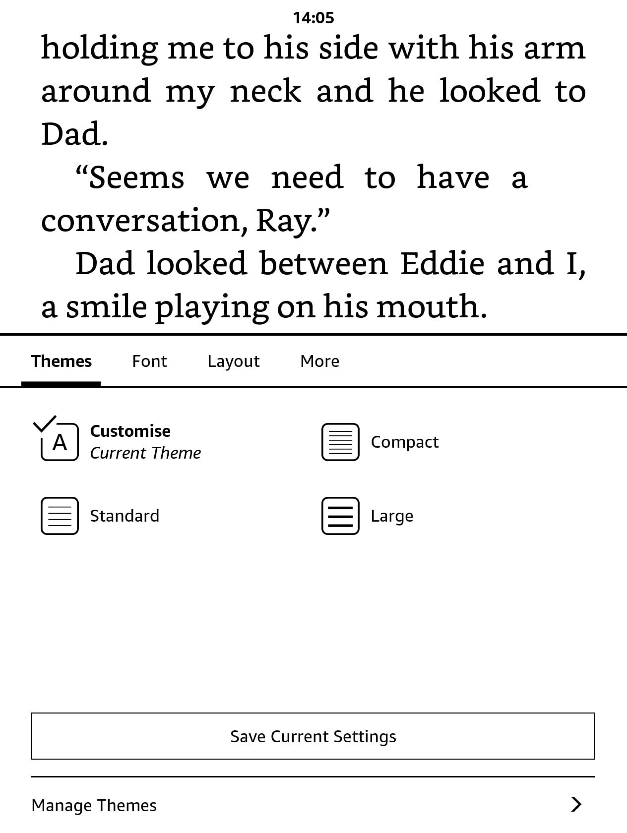 Cài đặt chủ đề trên Kindle