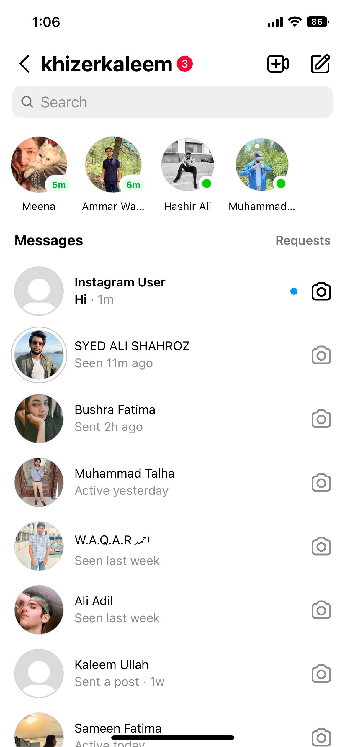 Tên người dùng hiển thị Người dùng Instagram