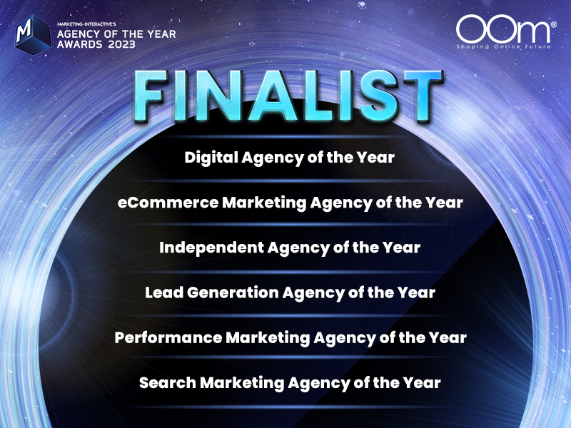 OOm Singapore lọt vào danh sách rút gọn cho 6 hạng mục Giải thưởng Cơ quan của năm của Marketing-Interactive
