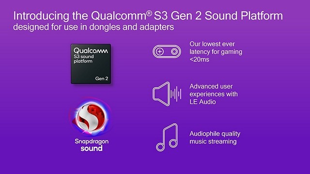 Qualcomm mở rộng nền tảng âm thanh S3 Gen 2 với độ trễ cực thấp 20 ms