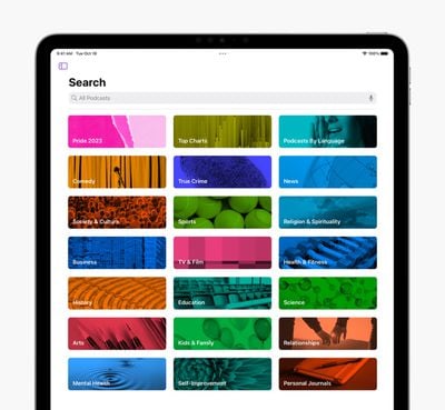 Danh mục con của Apple Podcasts