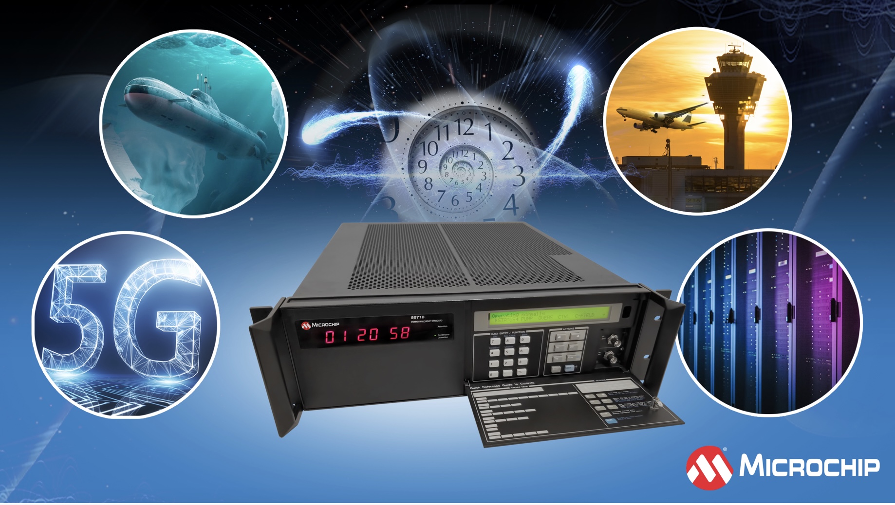 Microchip ra mắt đồng hồ nguyên tử Cesium 5071B