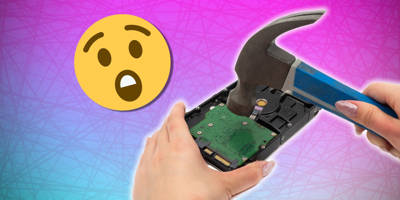 Cách xóa ổ SSD của bạn một cách an toàn mà không phá hủy nó smashing drive with a hammer feature