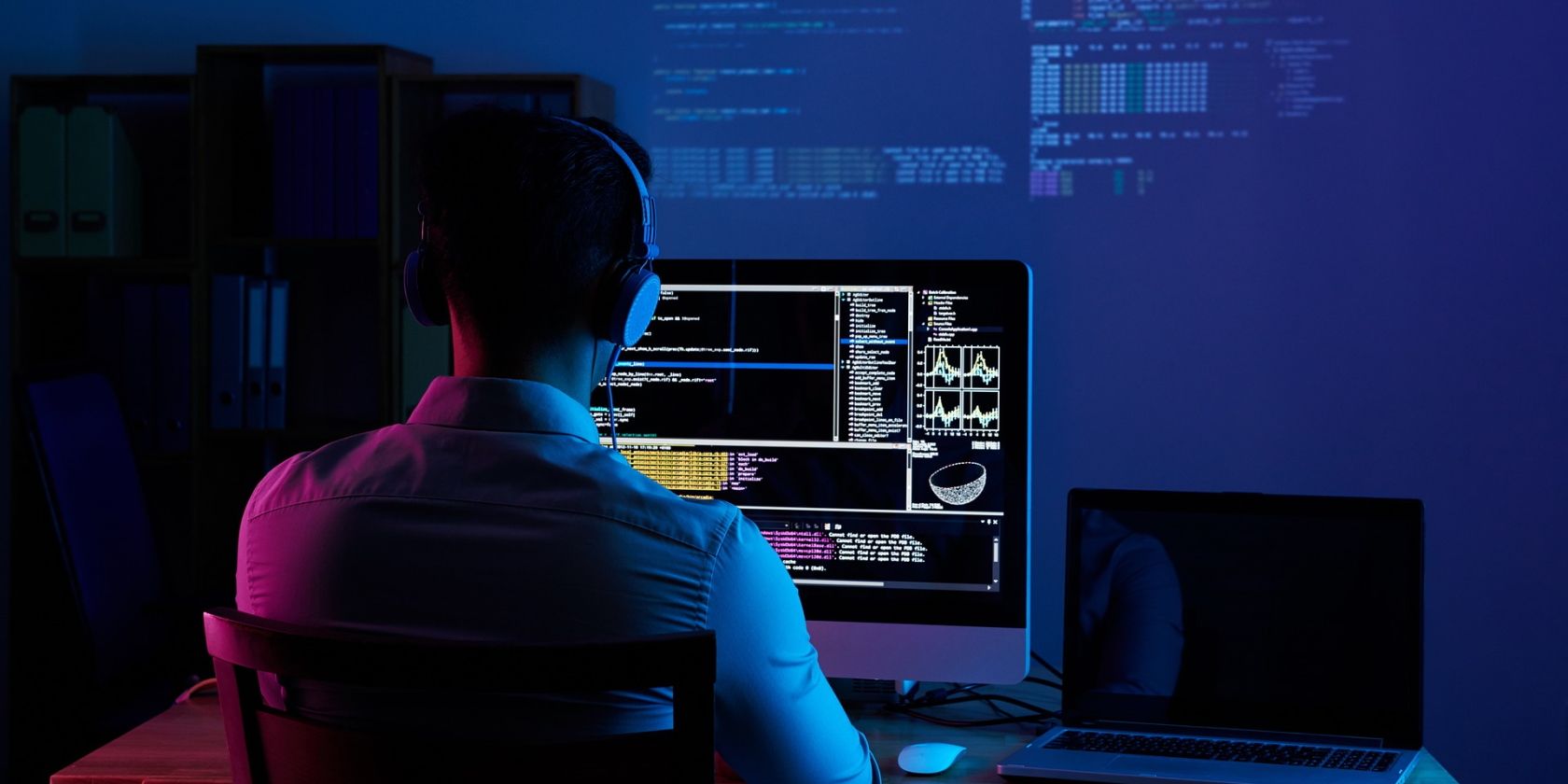 a software developer working on a computer system.