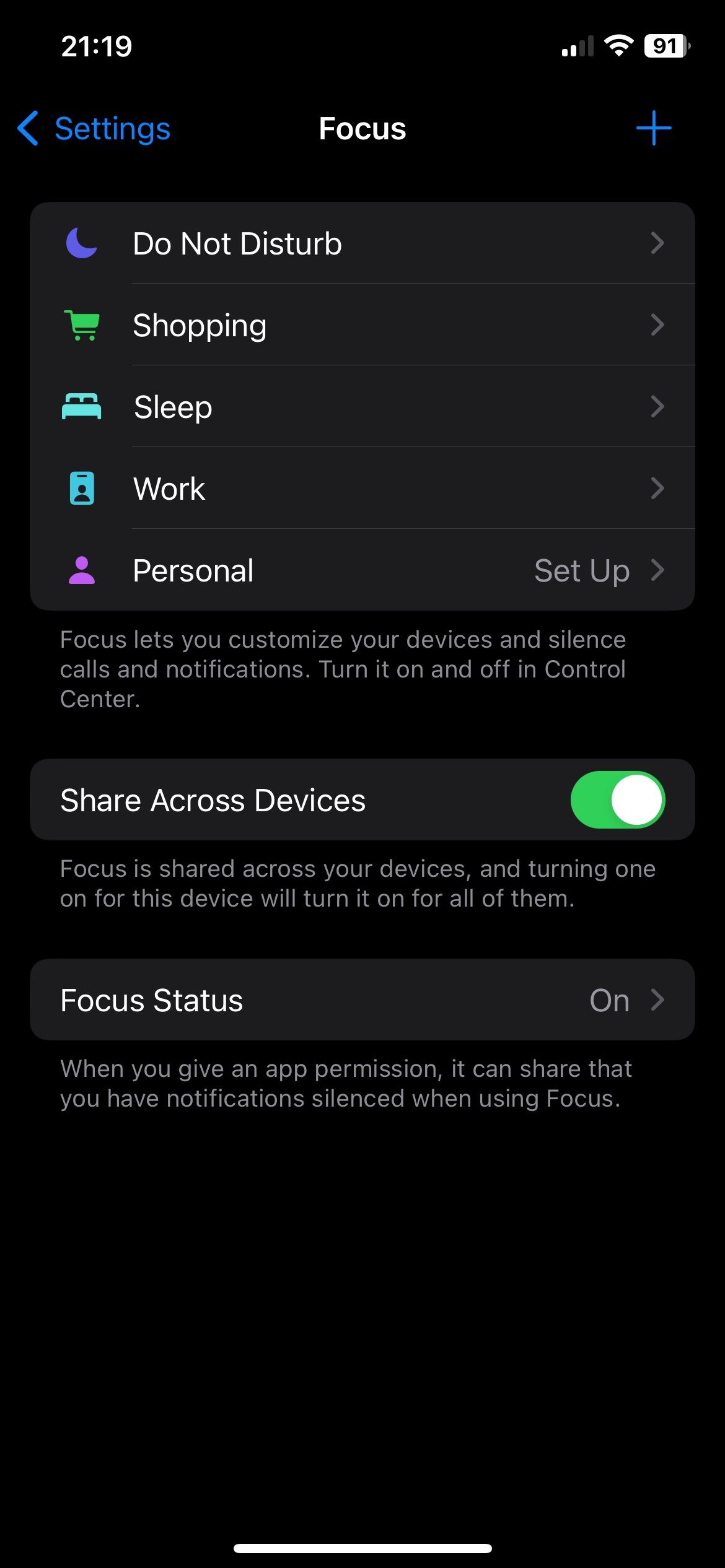 Các bước để kích hoạt tiêu điểm được đồng bộ hóa trên iPhone