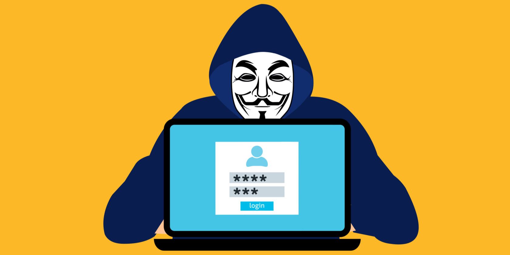   Hình Ảnh Cửa Sổ Đăng Nhập Trên Laptop Và Hacker Đằng Sau Laptop 