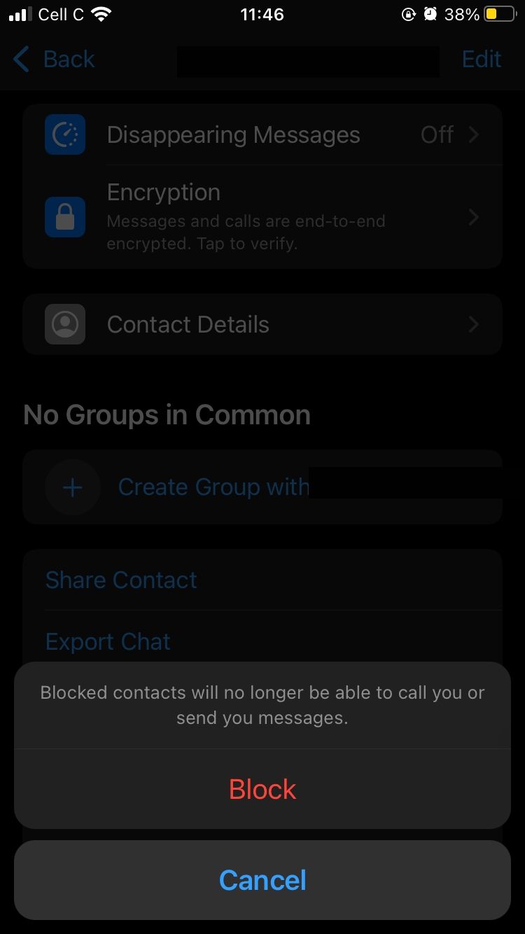 làm thế nào để chặn một số liên lạc trong whatsapp
