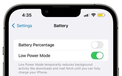 ios 16 pin chế độ năng lượng thấp beta 6