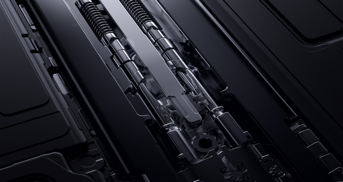 Cận cảnh bản lề của Honor Magic V2