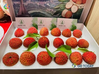 Vải tươi gửi từ Quảng Đông[Photo provided by GDToday] (PRNewsfoto/GDToday)