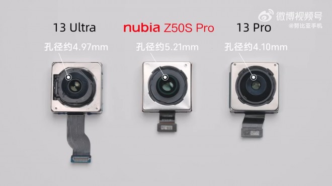 Mô-đun máy ảnh chính của Xiaomi 13 Ultra, nubia Z50S Pro và Xiaomi 13 Pro
