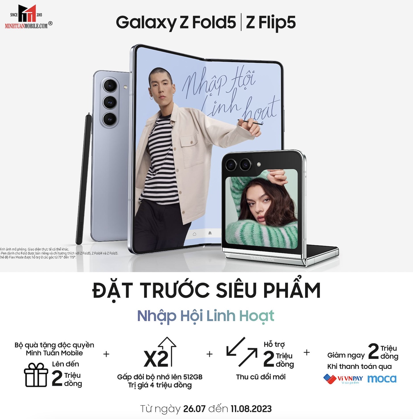 Nhận bộ quà tặng 17 triệu đồng khi đặt trước Galaxy Z Fold5 và Galaxy Z Flip5