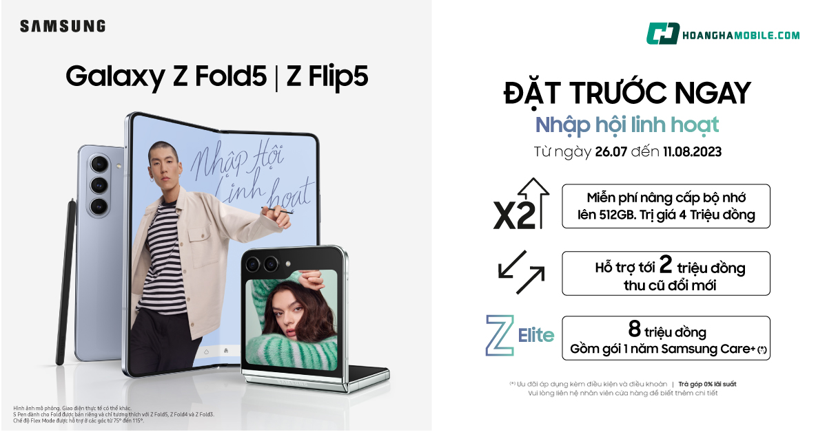 Lột xác về thiết kế giúp Galaxy Z Flip5 được ưa chuộng tại Việt Nam