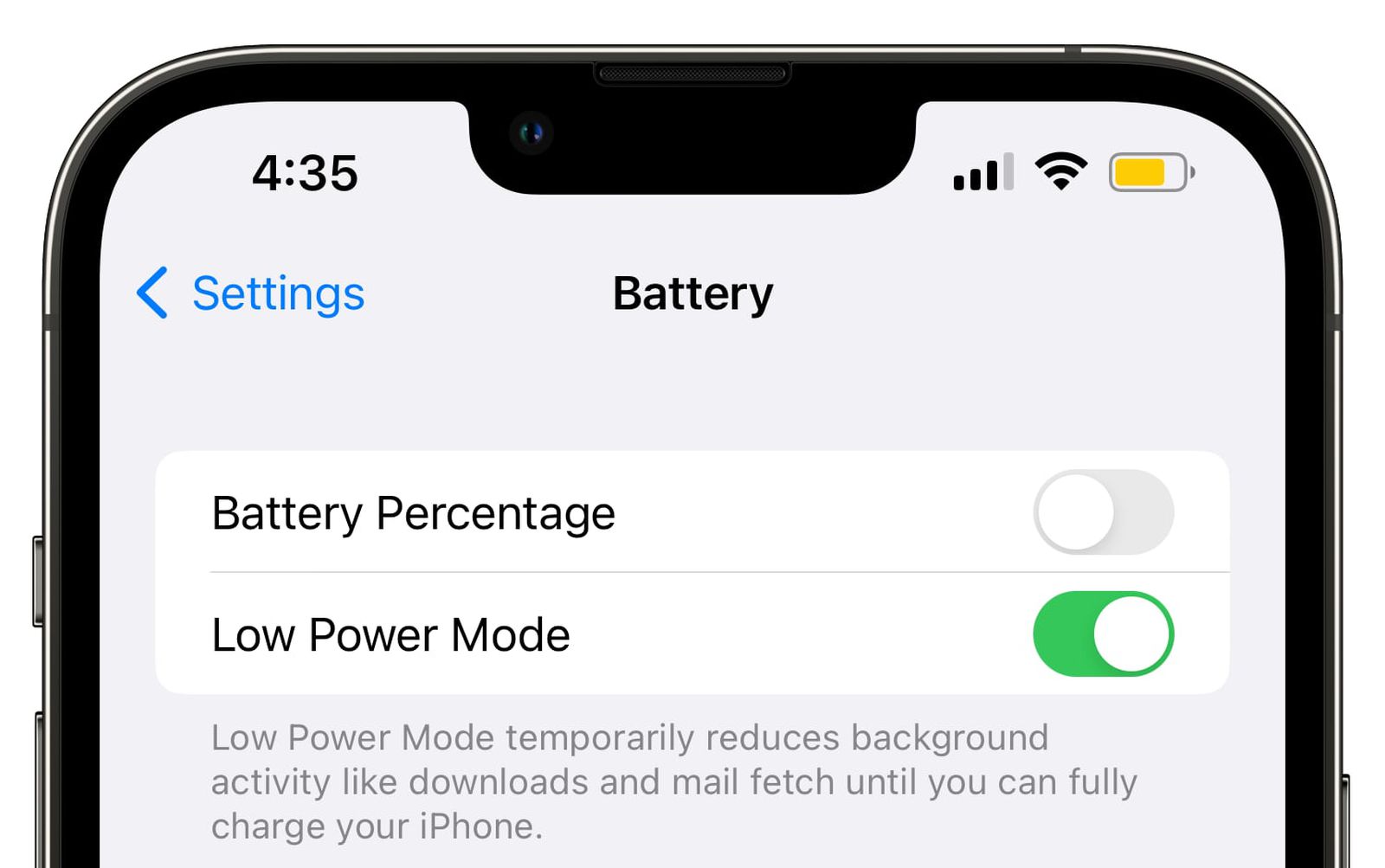 Cách ngăn Chế độ năng lượng thấp trên iPhone của bạn bị tắt