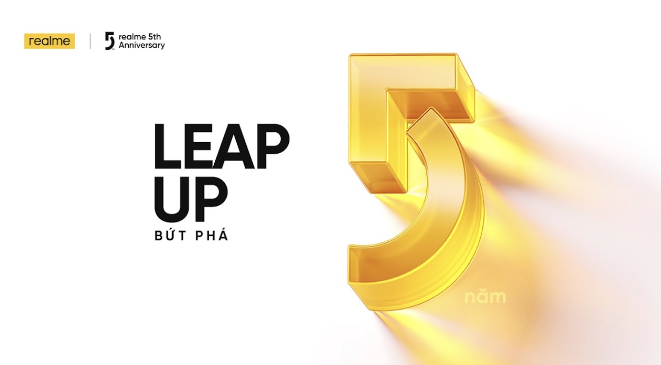 realme đón sinh nhật lên 5 hoành tráng, lọt top 5 thương hiệu công nghệ tại Việt Nam có mức tăng trưởng cao nhất quý II/2023, chính thức mở bán realme 11 từ ngày 11/8