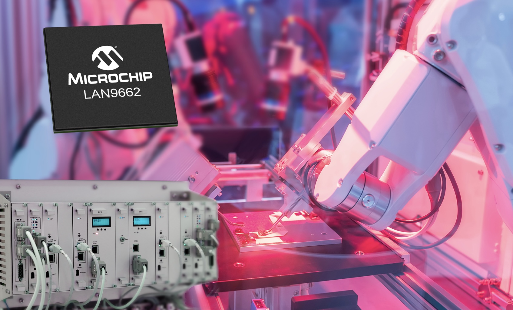 Microchip ra mắt bộ chuyển mạch Gigabit Ethernet LAN9662