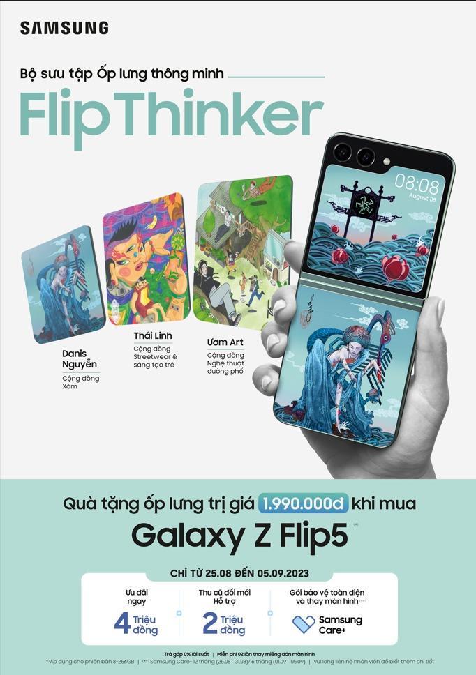 Sở hữu Galaxy Z Flip5 và bộ sưu tập Flip Suit, người dùng trẻ nhận những đặc quyền từ Hội Linh Hoạt