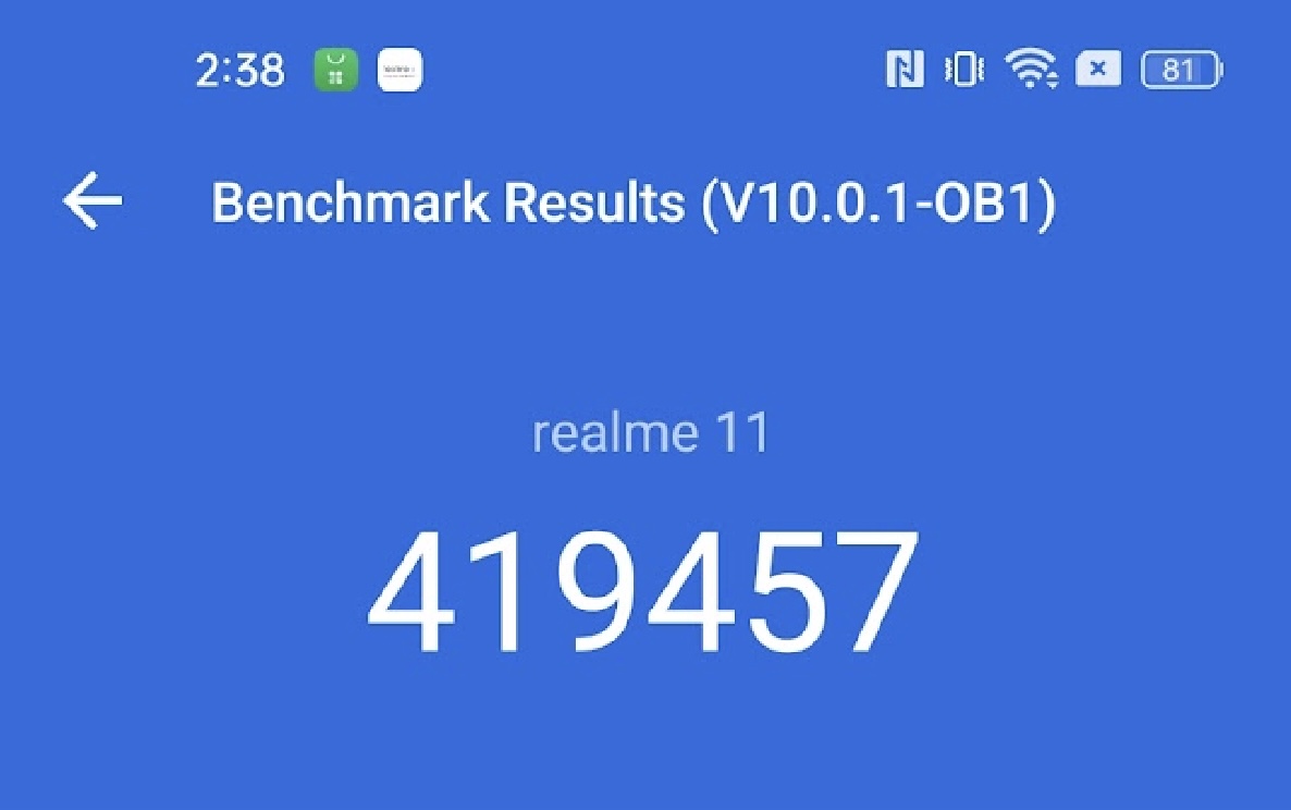 Kết quả benchmark với Antutu.