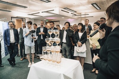 Tiệc chiêu đãi khai trương chi nhánh châu Âu (PRNewsfoto/REPT BATTERO)