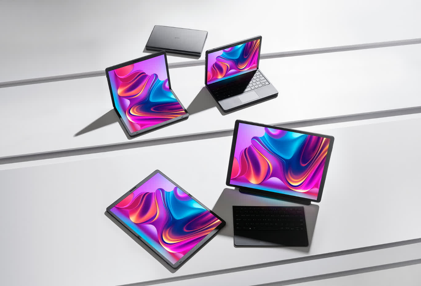 LG tham gia thị trường máy tính xách tay có thể gập lại với Gram Fold mới LG hops on the foldable laptop bandwagon with the new Gram Fold
